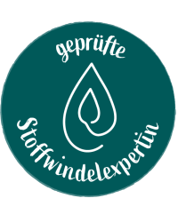 Geprüfte Stoffwindelexpertin Logo - Andrea Hammerl, ausgebildete Expertin aus Nussdorf am Attersee.